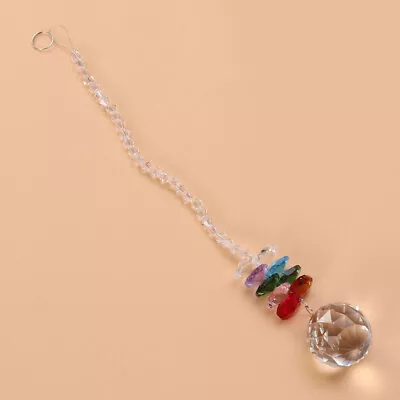  Chakra Hanging Suncatcher Ceiling Light Rainbow Window Cut Off • £8.85