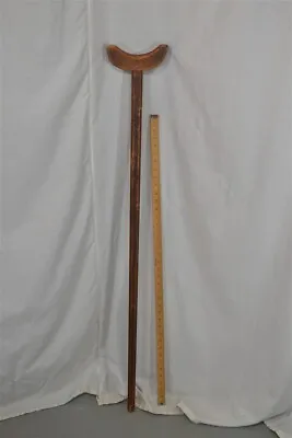 Antique 1850 Medical Crutch Hand Made Shaped  Civil War Era Early 19th Original • $79