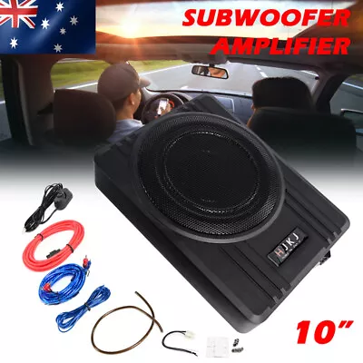 600W 10'' Car Subwoofer Under-Seat Amplifier Speakers Audio Sub Woofer Slim AUS • $117.95