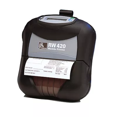 Zebra RW 420 RW420 R4D-0UBA000N-00 Mobile Thermal 4  Printer BLUETOOTH USB • $114.98