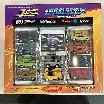 Johnny Lightning Muscle Cars USA MOPAR Replica 10 Car Set 1997 Die Cast 1:64 • $22