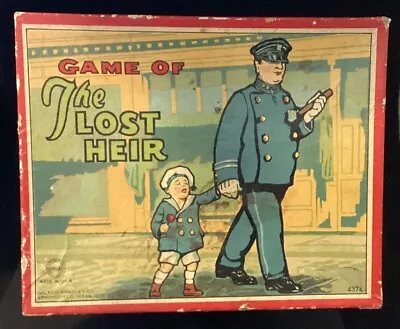 RARE Vintage GAME OF THE LOST HEIR Milton Bradley Co. 1908 • $49.49