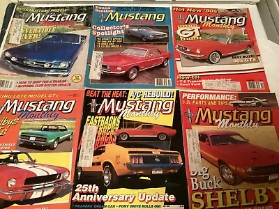 LOT Of 50 MUSTANG MONTHLY And HOT ROD MUSTANG 80’s 90’s And 00’s  W/SHELBY POSTR • $39.95