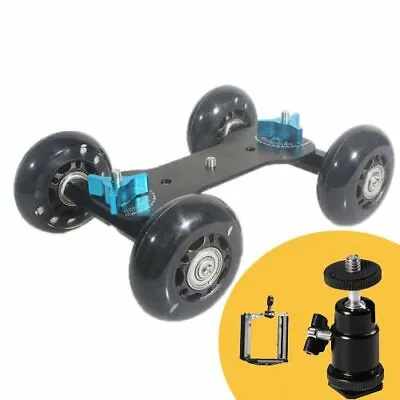 Selens Desktop Camera Video Wheels Rail Rolling Track Slider Dolly Car Skate • £29.59