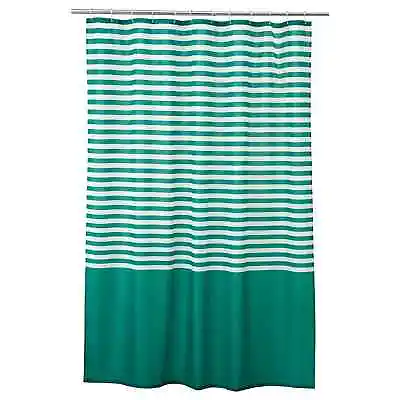 Ikea Vadsjon Shower Curtain 180 X 180cm Green 304.394.81  NEW • £7.99