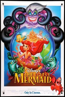 Disney The Little Mermaid 80s Movie Poster Iron On Tee T-shirt Transfer • £2.39