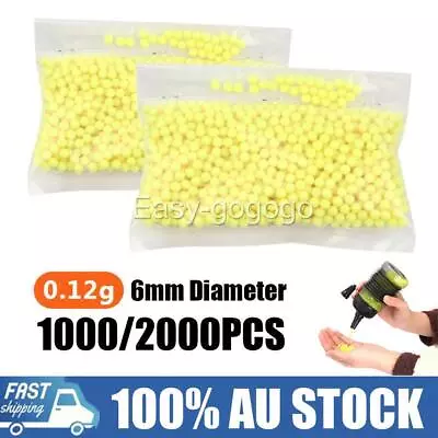 UP 2000X Yellow Hard Airsoft Pellets BB Strikeball 0.12g 6mm Tactical BB Balls • $40.33