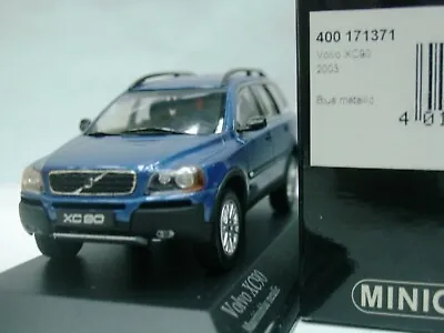 WOW EXTREMELY RARE Volvo XC90 SUV 2.4L 20V 2003 Mor Blue 1:43 Minichamps-S60/V70 • £81.60