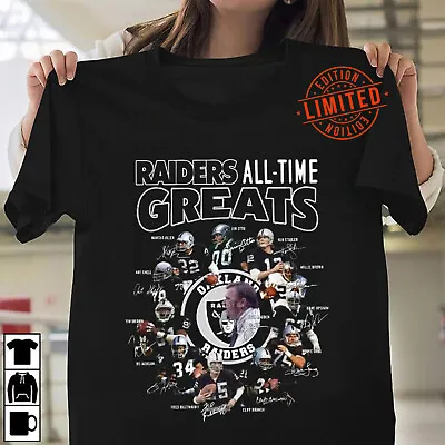 Oakland Raiders Members All-Time Greats T Shirt Cotton All Size S-4XL MJ290 • $21