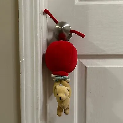 Vintage Winnie The Pooh Bear Classic Red Balloon GUND Toy Musical For Baby Crib  • $24