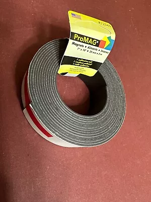 PROMAG Adhesive Roll With Magnetic Backing - 1 Inch X 10 Feet Made In The U.S.A. • $15.79