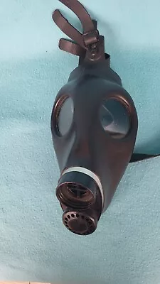 Army Gas Rubber Mask Black Vintage • $28.99