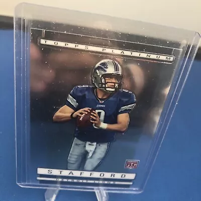 2009 Topps Platinum - #125 Matthew Stafford (RC) • $6.99