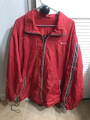 Vintage Nike Jacket Mens XL  Windbreaker Full Zip Nylon Made In Russia • $25