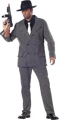 Gangster Suit 20's Retro Mob Mafia Boss Fancy Dress Up Halloween Adult Costume • $54.95