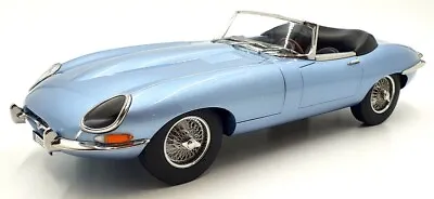 Norev 1/12 Scale 122722 - Jaguar E-Type Cabriolet 1962 - Blue Metallic • $265.21