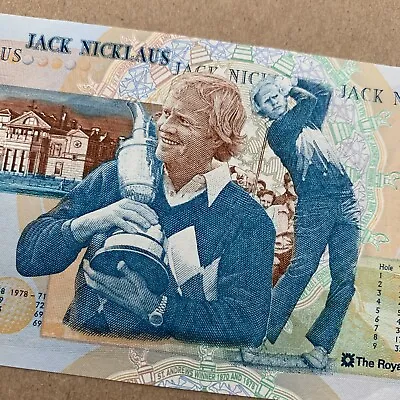 Jack Nicklaus Scotland 5 Pounds Banknote 2005 Golf Legend Currency Paper Money • $59.95