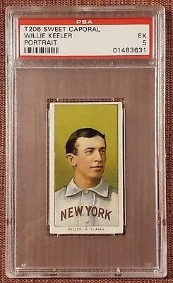 1909-11 Sweet Caporal 150/30 T206 Willie Keeler Yankees Baseball Card PSA 5 POP1 • $2520