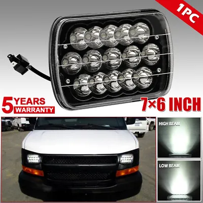$26.69 • Buy 7x6 Black LED Headlight For Chevrolet Express 1500 2500 3500 Cargo Van G10 G20