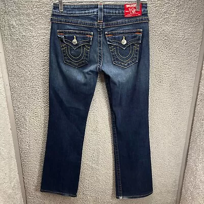 True Religion Becky Bootcut Womens 26 Stretch Dark Wash Low Rise Denim Jeans • $9.95