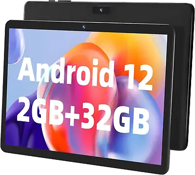 SGIN Android 12 Tablet 2GB RAM 32GB ROM 10.1 Inch 1.6Ghz 2MP+5MP Camera WiFi • $54.72