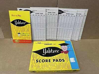 Vintage 1956 Original Yahtzee Score Sheets Replacement Tear Off Pads • $14.95