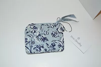 Vera Bradley Zipper Coin Purse Perennials Gray - NWT • $10