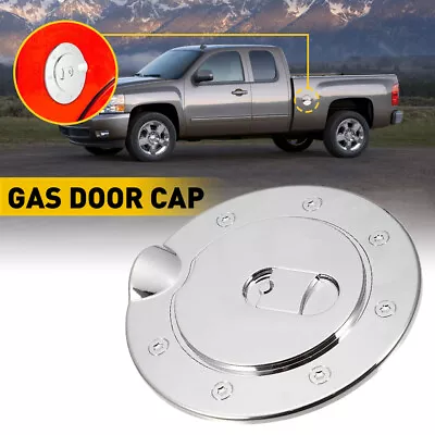 For 07-13 CHEVY SILVERADO 1500 2500 3500 HD Chrome Fuel Tank Gas Door COVER • $14.99