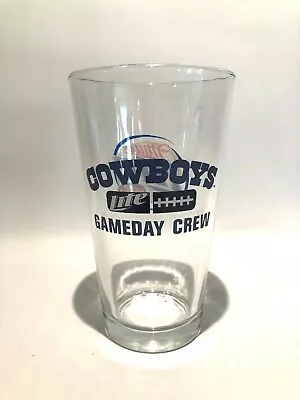 Dallas Cowboys Game Day Crew Pint Beer Glass Miller Lite • $7.02