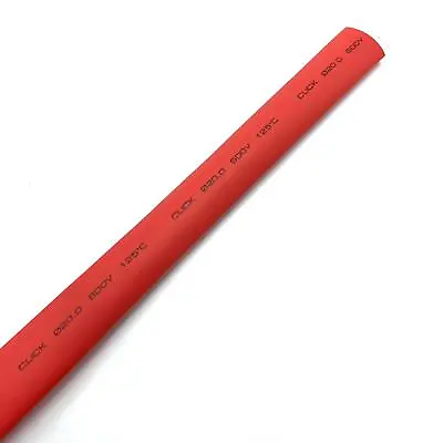 Click 20mm X 1.2m Red Heat Shrink Thin Wall Tubing Electrical Power Electricity • $28.56