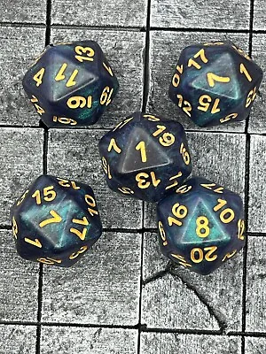 Packs Of D20 Poly Dice - For RPGs • £4