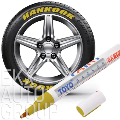 Waterproof Permanent Paint Marker Pen Ink Car Tyre Tire Tread Rubber Metal -TOYO • $4.69