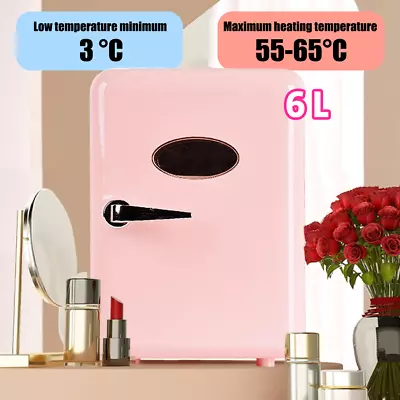 6L Mini Refrigerator Makeup Portable Beauty Cosmetics Fridge Snack Car Mirror • $59.99