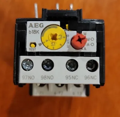 Aeg B18k-k 4.0-6.3 A Thermal Overload Relay - Free Shipping!!!!! • $40