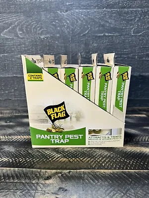 6-Pack Black Flag Pantry Pest Trap For Moths & Pests | 2 Glue Traps/Box 12 Total • $35