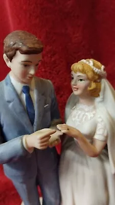 $23 • Buy Vintage Norman Rockwell “Bride And Groom” Figurine 