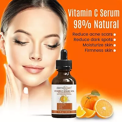 Dermaxgen® Pure 30% Vitamin C (2 FL OZ) B3+E+Hyaluronic Acid Antioxidant Serum • $18.95