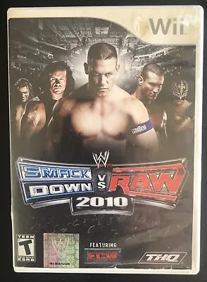 WWE SmackDown Vs. Raw 2010 Featuring ECW (Nintendo Wii 2009) Complete Nice Disk • $14.95