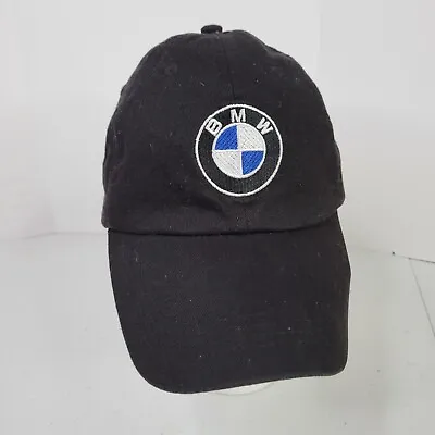 BMW Logo Cap Hat Black Adjustable Strapback Embroidered Logo Motorsports Canvas • $11.97