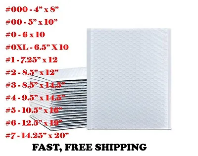 Poly Bubble Mailers Shipping Bags Mailing Padded Self Seal Envelopes Any Size • $6.73