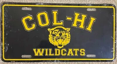 Col-Hi Wildcats License Plate Bulldogs College High School Bartlesville Oklahoma • $69.99