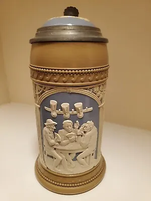 Mettlach Villeroy & Boch #2556  Drinking Scenes  German Beer Stein 1/2L • $130