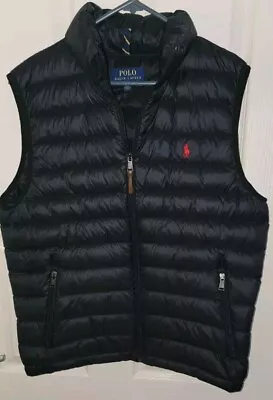 Ralph Lauren Gilet Men Medium Vest Down Bodywarmer Packable • £99.99