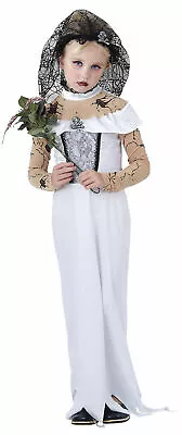 Halloween Zombie Bride Dead Corpse Ghost Fancy Dress Costume Kids 6-8 Year BNIP • £6