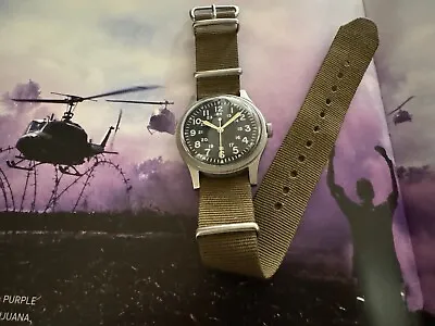 Vintage Vietnam War US Military Hamilton Watch 1976 • $680