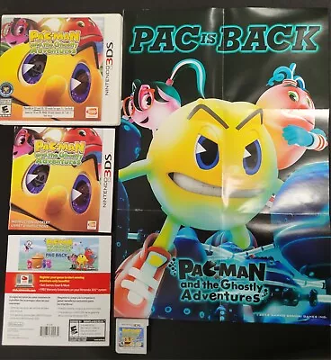 Pac-Man And The Ghostly Adventures (Nintendo 3DS 2013) CIB Complete W/ Poster • $19.99