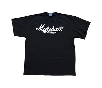 MARSHALL AMPLIFICATION Licensed Logo T-Shirt 2005 Y2k Vintage Size XL • $30