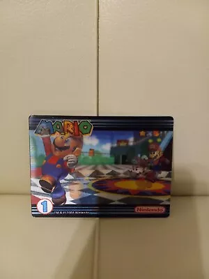 Nintendo Super Mario Retro Vintage Wendy's 2004 Holographic Card • $5.99