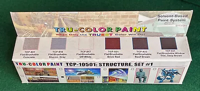 Structure Set # 1 (6) 1 Oz For All Scales Tru-color Air Brushable Paint Tsp10501 • $83.69