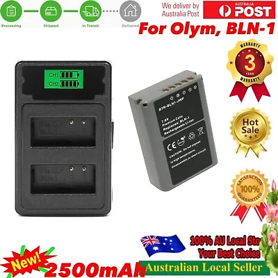 BLN-1 BLN1 Battery For Olympus OM-D E-M5 EM5 E-M1 EM1 PEN E-P5 Charger • $36.10